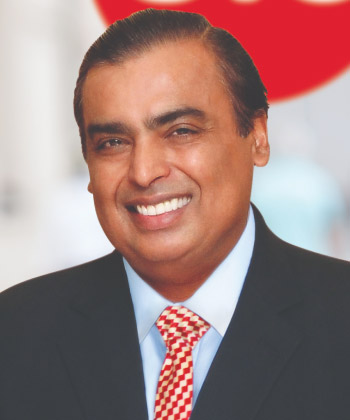 
						Mukesh D. Ambani
			