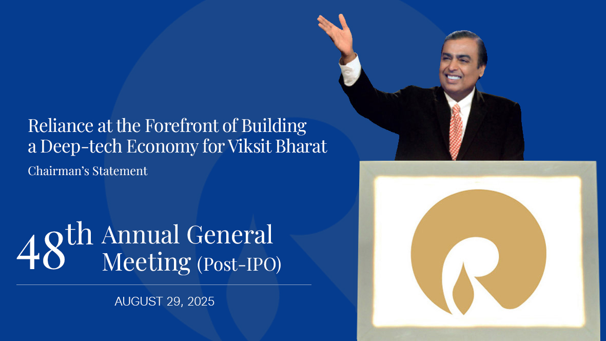 Becoming a Deep-tech and Advanced Manufacturing Company to Propel Growth for a Viksit Bharat Chairman's Statement 47th Annual General Meeting (Post-IPO) August 29, 2024